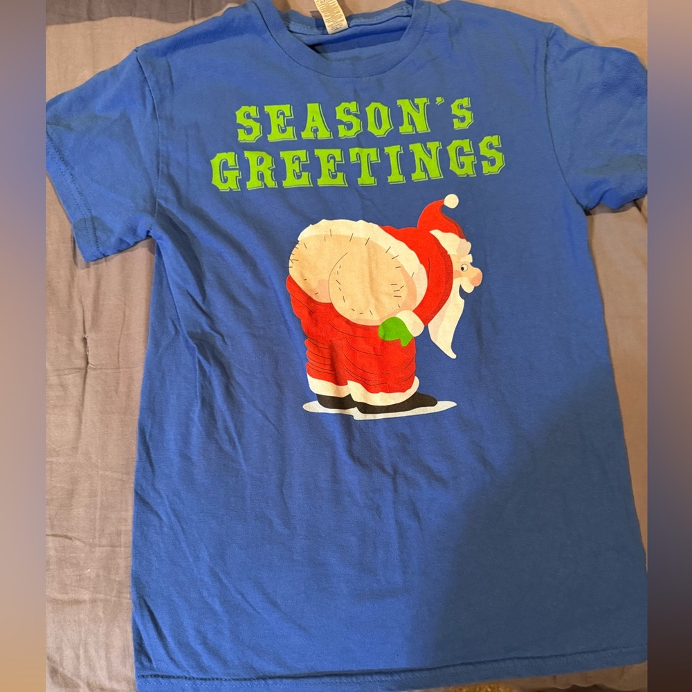 Gildan Blue Holiday T-shirt